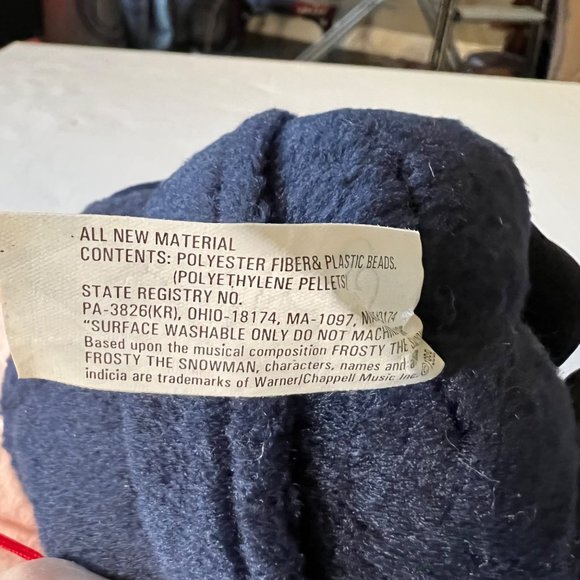 Stuffins Traffic Cop Frosty the Snowman Plush 1999 7" Crossing Guard Stuffed Toy - Picture 7 of 7